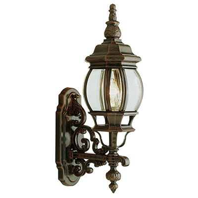 Trans Globe Lighting 4050 BC 1 Light Coach Lantern in Black Copper